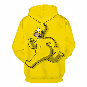 Homer Simpson and His Son 3D Printed Hoodies Sweatshirts