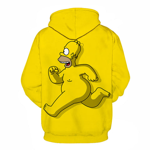 Image of Homer Simpson and His Son 3D Printed Hoodies Sweatshirts