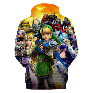 Game Hyrule Warriors : Age of Calamity 3D Print Hoodies