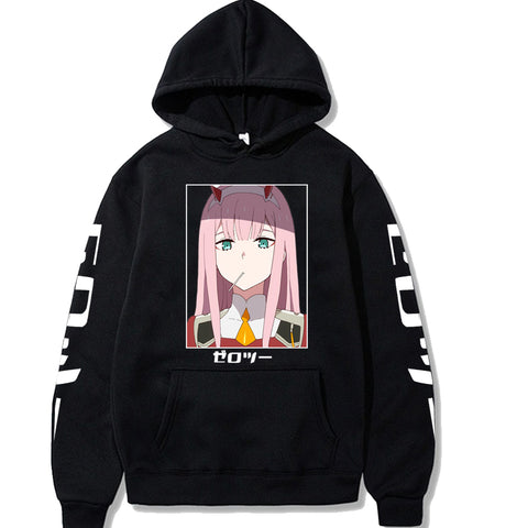 Image of Zero Two Darling In The Franxx Oversized Hoodies Anime Hoodie Streetwear Sweatshirt