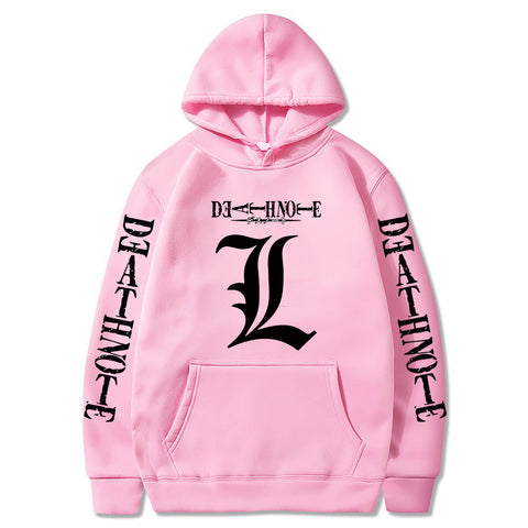 Image of Death Note Hoodies Funny Japanese Anime Streetwear Graphic Sweatshirts