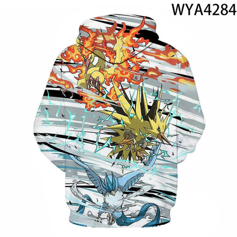 Image of Pokemon 3D printed Hoodies - Fashion Sweatshirts