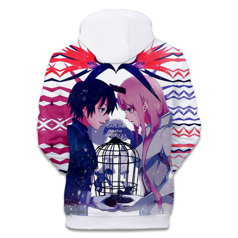 Image of 3D Printed Hoodies - Anime DARLING in The FRANXX Sweatshirt