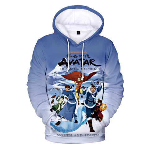 Image of Avatar the Last Airbender 3D Hoodies Sweatshirt - Anime Hooded Casual Coats