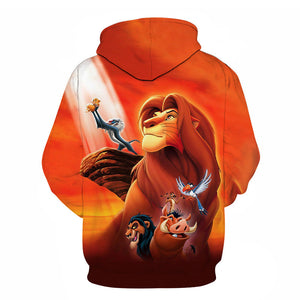 The Lion King 3D Hoodies - Anime Hooded Pullover Sweatshirts