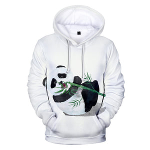 3D Printed Animal Panda Hoodies - Casual Fashion Hooded Sweatshirt