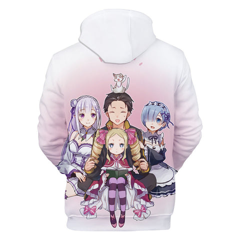 Image of Re: Life In A Different World From Zero 3D Hoodies Sweatshirt Pullover