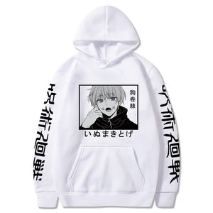 Jujutsu Kaisen Anime Hoodies Inumaki Toge Graphic Print Hoodie Casual Oversize Clothing