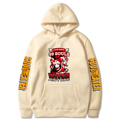 Image of Anime Soul Eater Printed Hoodies Men Casual Cool Sweatshirts