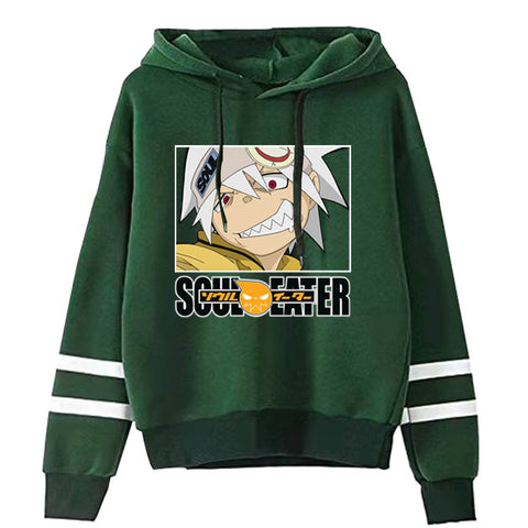 Image of Anime Soul Eater Print Hoodie Death the Kid Sweatshirt