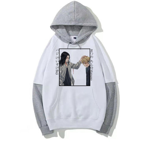 Image of Tokyo Avengers Hoodies Matsuno Chifuyu Baji Keisuke Good Friend Autumn Hoodie Sweatshirt