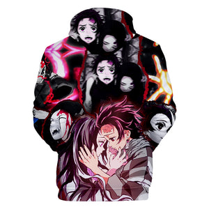 Anime Demon Slayer Hoodies - Kamado Nezuko 3D Printed Streetwear