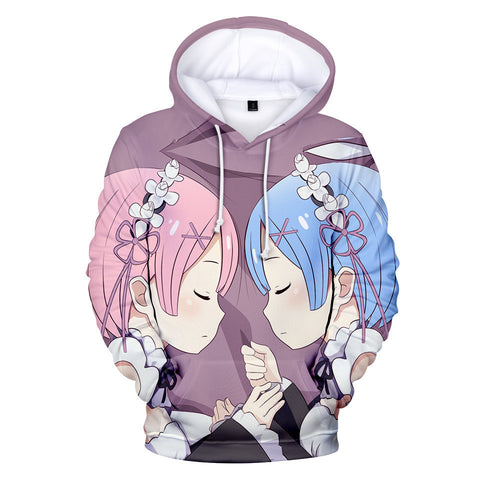 Image of Re: Life In A Different World From Zero 3D Hoodies Sweatshirt Pullover