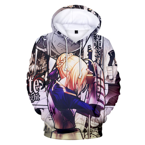 Image of 3D Print Fate Stay Night Hoodies Sweatshirts Pullover