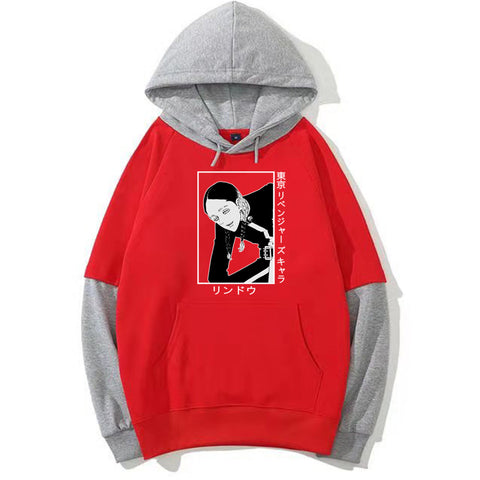 Image of Anime Tokyo Revengers Ran Haitani Printed Hoodie Casual Long Sleeve Sweatshirt