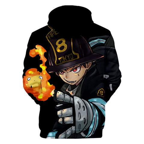 Image of 3D Fire Force Hoodies - Cartoon Sweatshirts