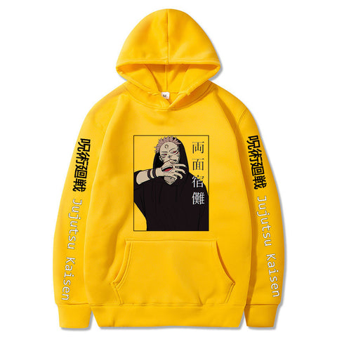 Image of Jujutsu Kaisen Ryomen Sukuna Hip Hop Casual Sweatshirts Streetwear Hoodies