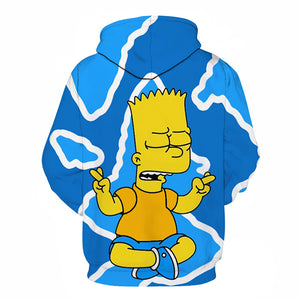 Homer Simpson and His Son 3D Printed Hoodies Sweatshirts