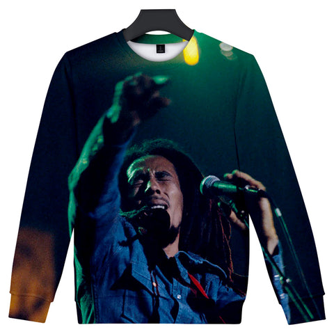 Image of Music Hip Hop Pullovers - 3D Printed Bob Marley Sweatshirts