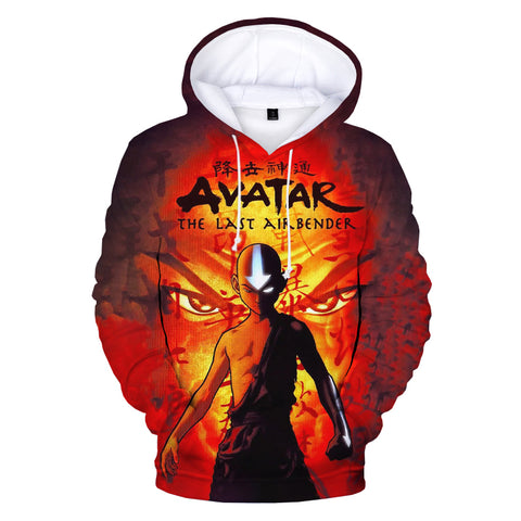 Image of Anime 3D Printed Avatar The Last Airbender Hoodie Sweatshirts