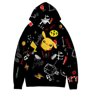 Pokemon 3D Print Design Hoodies - Anime Hooded Sweatshirts