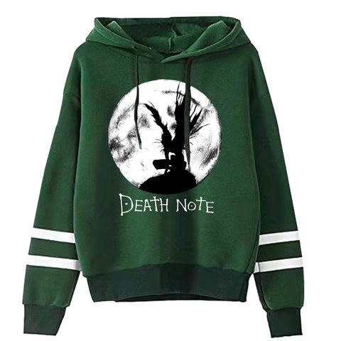 Image of Death Note Pullovers Hoodies Sweatshirts 90s Anime Hoody Streetwear