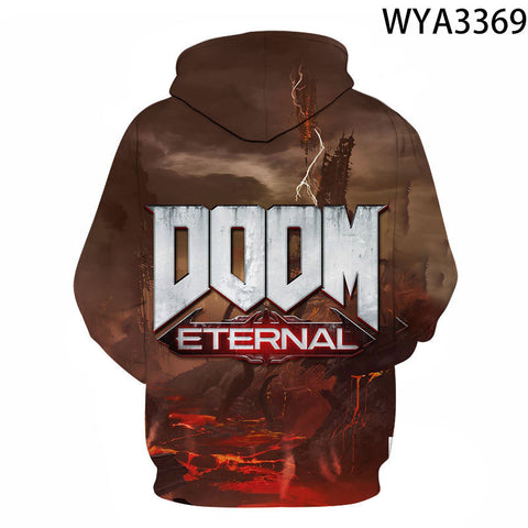 Image of Shooting Game Doom Eternal 3D Print Hoodies Pullover