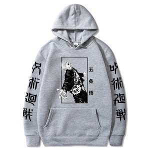 Japanese Anime Hoodies Jujutsu Kaisen Satoru Gojo Graphic Hoodie Sweatshirts