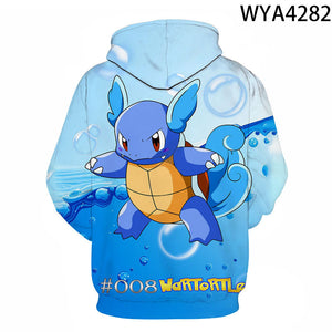 Pokemon 3D printed Hoodies - Fashion Sweatshirts