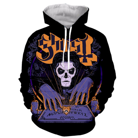 Image of 3D Printed Ghost Band Long Sleeves Hoodies Pullovers Sweatshirts