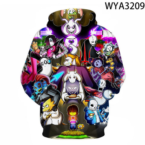 Image of 3D Printed Undertale Hooded Pullovers Sweatshirts Hoodies