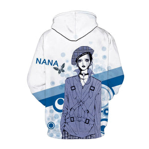 Anime Nana 3D Print Oosaki Nana Hoodie Streetwear Fashion Pullover Harajuku Oversized Sweatshirt