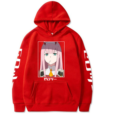 Image of Zero Two Darling In The Franxx Oversized Hoodies Anime Hoodie Streetwear Sweatshirt