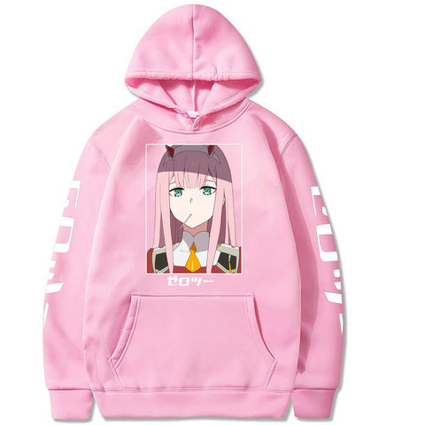 Image of Zero Two Darling In The Franxx Oversized Hoodies Anime Hoodie Streetwear Sweatshirt