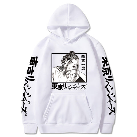 Image of Tokyo Revengers Anime Hoodies Smiling Kazutora Hanemiya Manga Streetwear