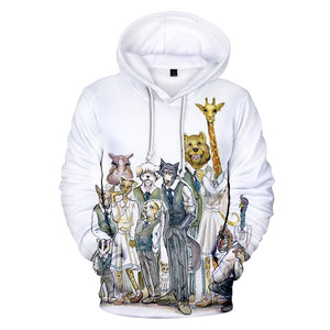 3D Printed Anime Hoodies - BEASTARS The Wolf elements Sweatshirt