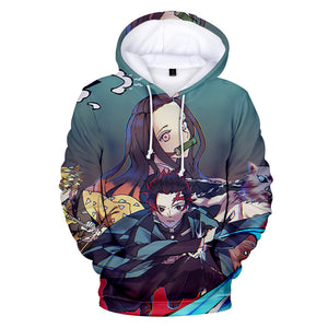 Anime Demon Slayer Hoodies - Kamado Nezuko 3D Printed Streetwear