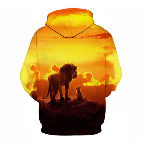 Image of The Lion King 3D Hoodies - Anime Hooded Pullover Sweatshirts