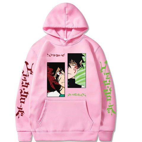 Image of Hot Anime Black Clover Astar Pattern Hoodie Manga Pullovers Sweatshirt