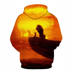 The Lion King 3D Hoodies - Anime Hooded Pullover Sweatshirts