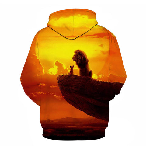 Image of The Lion King 3D Hoodies - Anime Hooded Pullover Sweatshirts