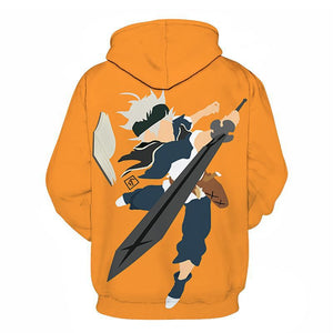 Black Clover Asta Oversized Unisex Sports Hoody Hooded Sweatshirt