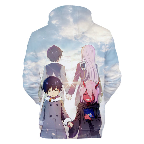 Image of 3D Printed Hoodies - Anime DARLING in The FRANXX Sweatshirt