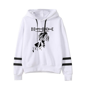 Death Note Kira Light Stripe Hoodies Autumn Hoodie Cartoon Sweatshirts