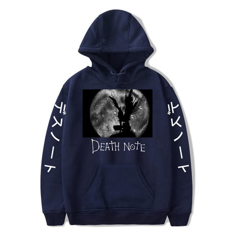 Image of Japan Anime DEATH NOTE Hoodie Casual Loose Hip Hop Sweatshirt