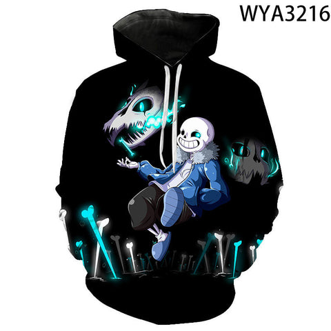 Image of 3D Printed Undertale Hooded Pullovers Sweatshirts Hoodies