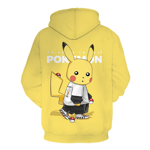 Image of 3D Printed Pokemon Hoodie - Anime Sweatshirt