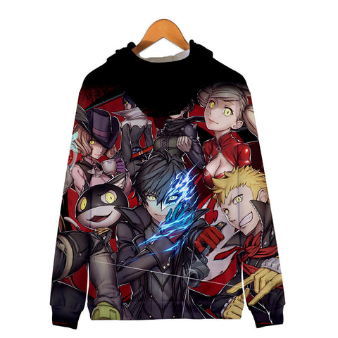 Image of Persona 5 Zipper Hoodie - Hooded Jacket Sweatshirt