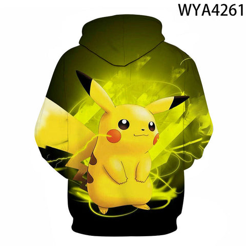 Image of 3D Printing Fashion Pokemon Hoodies - Cartoon Anime Sweatshirt Pullover