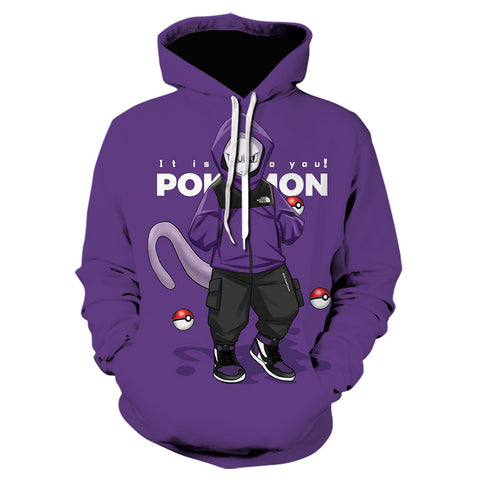 Image of 3D Printed Pokemon Hoodie - Anime Sweatshirt